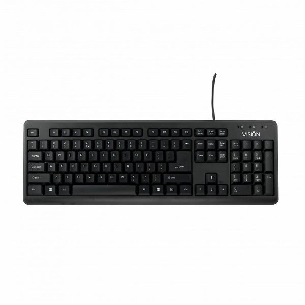 Bàn phím máy tính Vision Wired Keyboard G8 màu đen