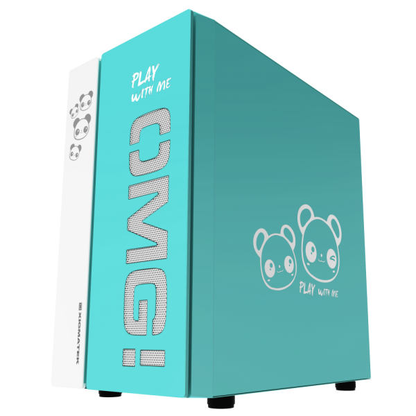 Thùng máy (Case) Xigmatek OMG Aqua (Màu xanh) (No Fan)