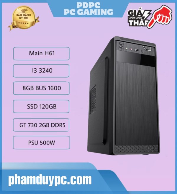 PDPC Online C02 (I3 3240 / H61 / 8GB RAM / 120GB SSD / GT 730 2GB DDR5)