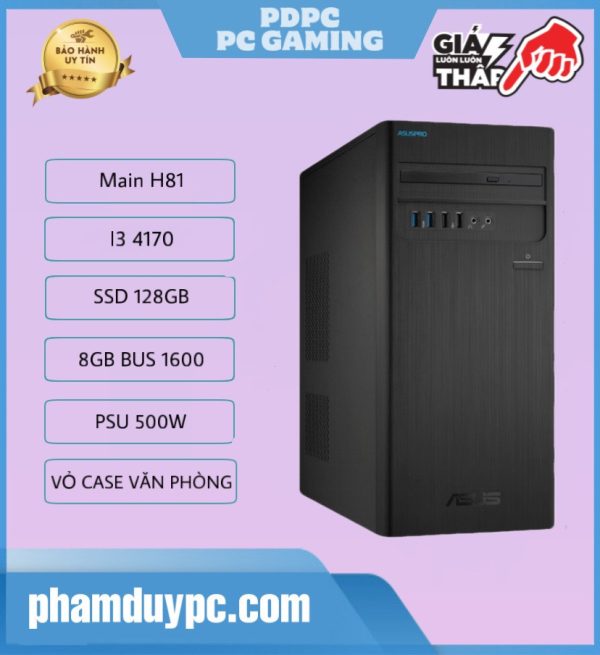 PDPC Online C01 (I3 4170 / H81 / 8GB RAM / 120GB SSD)