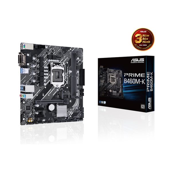 Mainboard ASUS PRIME B460M-K (Socket 1200, m-ATX, 2 khe Ram DDR4)
