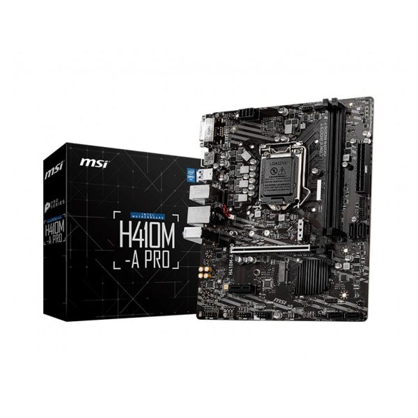 Mainboard MSI H410M-A PRO (Socket 1200, m-ATX, 2 khe RAM DDR4)