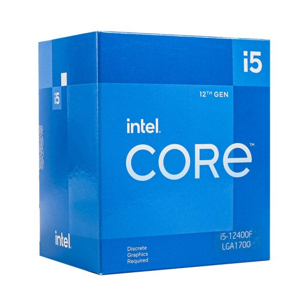 CPU Intel Core i5-12400F (Socket LGA 1700 | 4.4Ghz | 6 nhân 12 luồng | 18MB Cache)