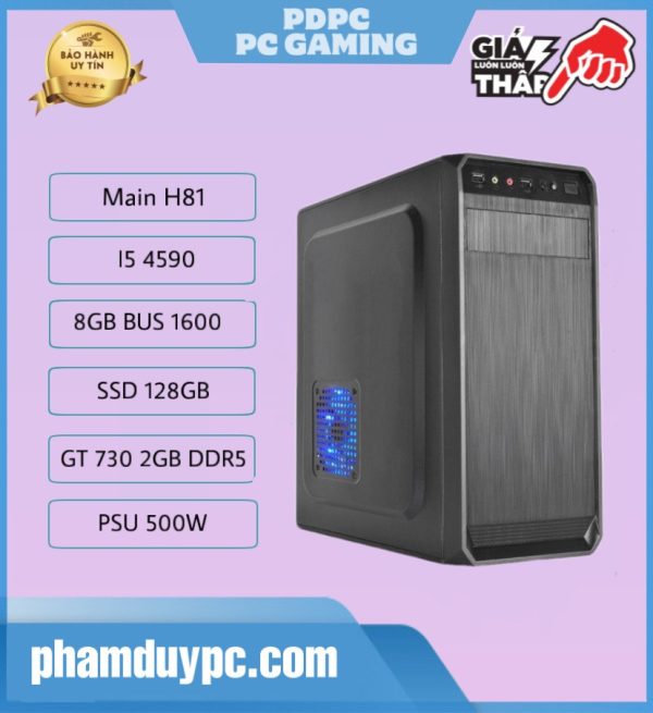 PDPC Online C03 (I5 4590 / H81 / 8GB RAM / 120GB SSD / VGA GT 730)