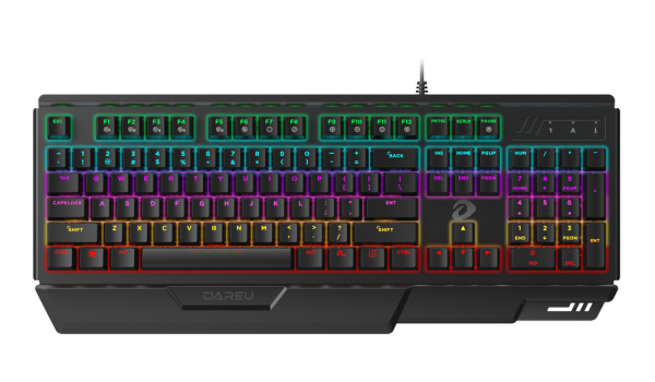 Bàn phím quang cơ Gaming DAREU CK526s 104KEY (MULTI LED Blue D Optical switch)