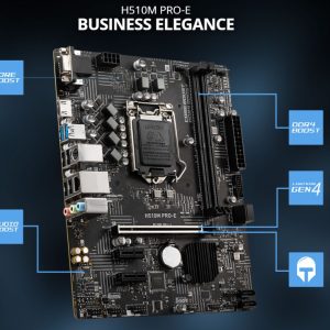 Mainboard MSI H510M PRO-E (Socket LGA 1200 | Mirco-ATX | 2 khe Ram DDR4) 3 mainboardmsih510mpro e 2