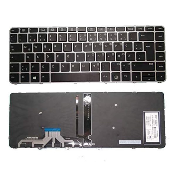 Bàn phím Laptop HP Elitebook 820-G1, 820-G2, 720-G1, 720-G2, 725-G2, 730541-001-US ( Frame Siver )