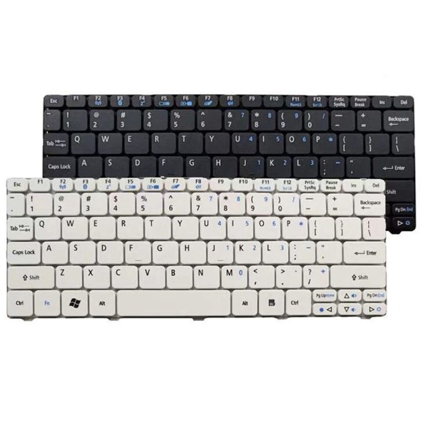 Bàn phím Laptop Acer Aspire One 521, D260, D260-2BQKK, D260-N51B/M, D270-1410 ( White & Black )